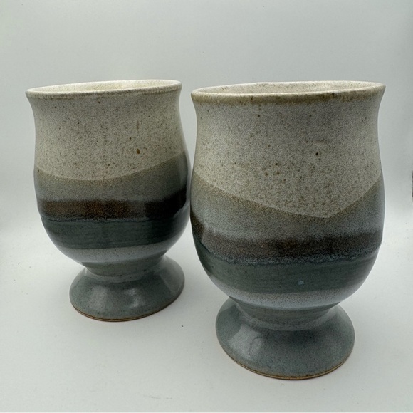 Otagiri Mug Vtg Hand painted Set of 2 Japan Coffee Tea Stoneware Artist Misty - Picture 8 of 8